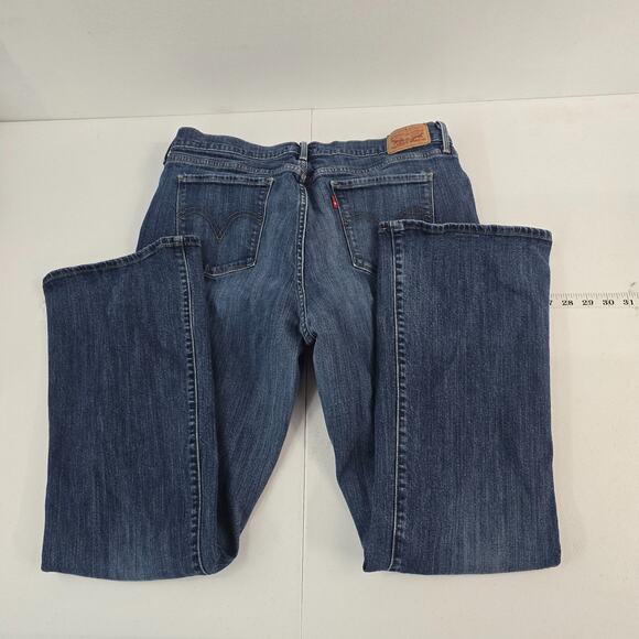 Levi's 515 bootcut jeans blue 16 denim womens 33x32 6253 - Picture 2 of 11